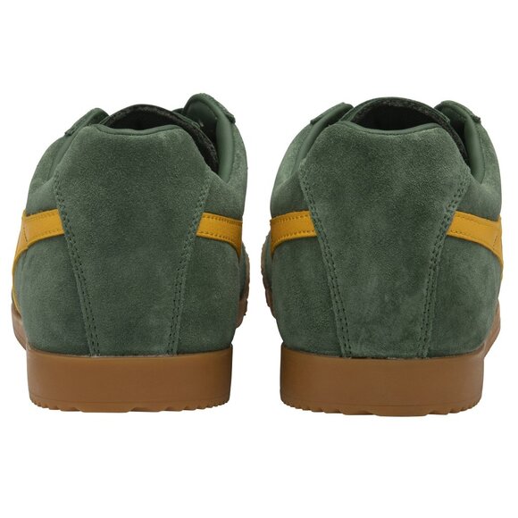 Gola Classics Men's Harrier Suede Sneakers Color Evergreen, Sun - Picture 3 of 5